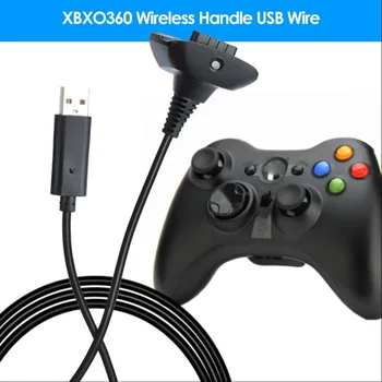 1.5 m USB Uzlādes Kabelis priekš Xbox 360 Wireless Spēļu Kontrolieri Spēlēt Uzlādes Lādētāja Kabeli Vadu Augstas Kvalitātes Spēli Piederumu 2020