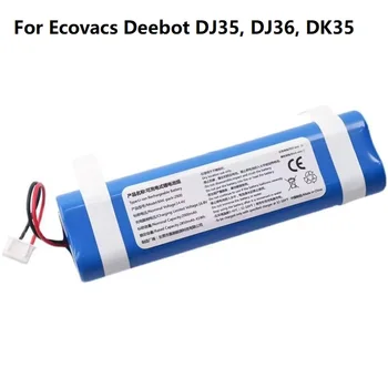 14,4 V 2800mAh Litija Akumulatoru Ecovacs Deebot DJ35, DJ36, DK35, DK36, DK520, DN520, DN55 Robots putekļsūcējs Akumulatoru