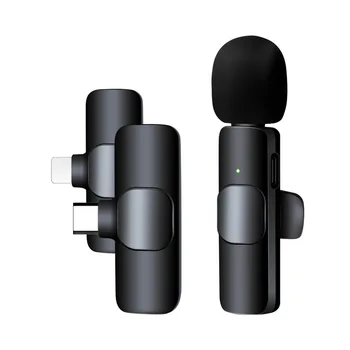 2.4 G Bezvadu Lavalier Mikrofons USB Uzlādes, Mobilo Tālruni, Live Mikrofons iPhone, Huawei Xiaomi Samsung Video Radi