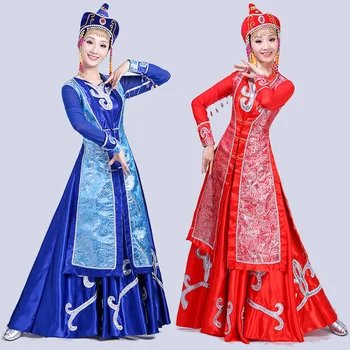 2022 mongolijas Liecina, apģērbu Tērps-kleita Iekšējās Mongolijas Deju Apģērbu Mongolija Drēbes Pieaugušo Etnisko Minoritāšu Darbības Svārki