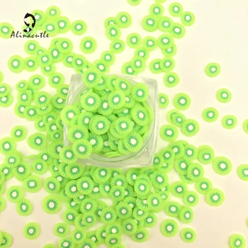 20g 5mm Kivi Zaļā Māla Šķēles Mīksta Māla Sprinkles,Nagu Art Auduma Piederumi,DIY Vizuļi Scrapbooking Satricina