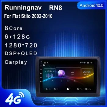 4G LTE Android 10.1 Par Fiat Stilo 2002. - 2010.gadam Auto Radio Multimediju Video Atskaņotājs Navigācija GPS RDS ne dvd