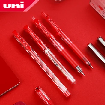 5-gabals Kopā UNI SIGNO Sērija Red Gēla Pildspalva 0,5 mm + Uzpildes Vairāki Stili, no kuriem Izvēlēties, Studentu Biroja un Kancelejas preces