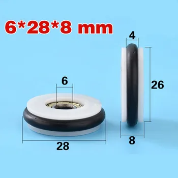 6*28*8mm Buna-N gumijas O gumijas gredzenu gumijas, gumijas rullīti, mute elastību, 696 paturot trīsi uz tāfeles / makšķerēšana / risinātu