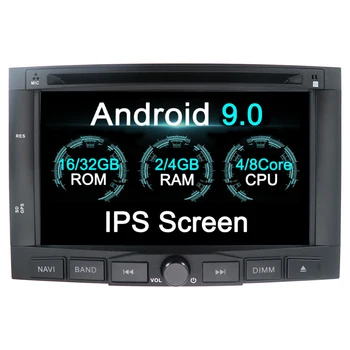 Android 9.0 8 Kodolu ISP Auto GPS navigācijas headunit radio Ekrānā PEUGEOT 3008 Par Peugeot 5008 Partneru Citroen Berlingo