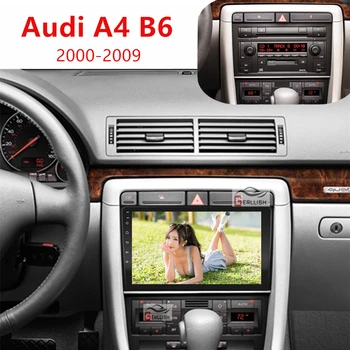 Android Auto Radio Stereo Multivides video atskaņotājs, GPS navigācijas Audi A4 B6 B7 S4 B6 B7 RS4 B7 nav 2din 2 Din dvd