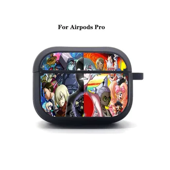 Anime Tengen Toppa AirPods Pro lietu Vāku Apple AirPods Pro Austiņas soma Mīksta Silikona Bluetooth Aizsardzības Austiņas Gadījumā