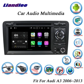 Auto Android Multimediju Sistēma Audi A3/8P 2006-2013 Radio, CD / DVD Atskaņotājs, GPS Navigācija, TV Ekrānā
