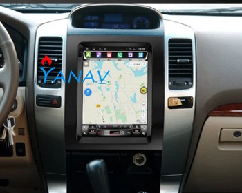 auto stereo, GPS navigāciju-Toyota Land Cruiser Prado/GX470 2002-2009 auto radio multimediju DVD atskaņotājs Android vertikāla ekrāna