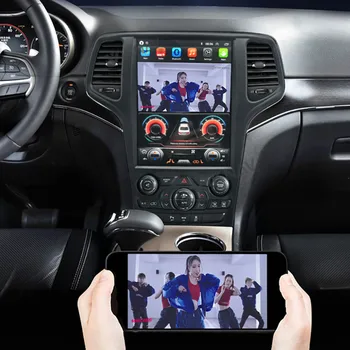automašīnas radio multimediju atskaņotājs, jeep grand cherokee 2014-2017 android auto stereo atskaņotāju, video atskaņotāju, gps navigācijas vienības vadītājs