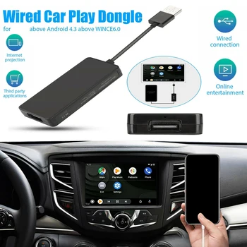 Bezvadu USB CarPlay Dongle Adapteri Atskaņotājs Android, IOS Auto Auto Navigācijas Mūzikas Atskaņotājs