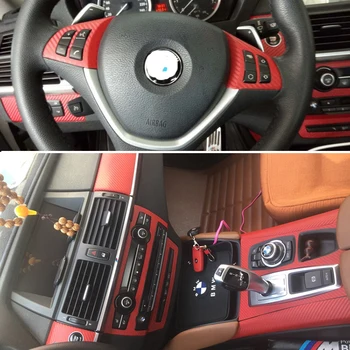 BMW X5 E70/X6 E71, pašlīmējošās Auto Uzlīmes Oglekļa Šķiedras Vinila Auto uzlīmes un Uzlīmes Car Styling Piederumi