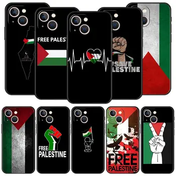 Brīvību Palestīnai Karoga Mīksta Silikona Tālrunis Lietā Par iPhone 11 12 13 14 Pro Max Mini X XR XS 7 8 Plus SE 
