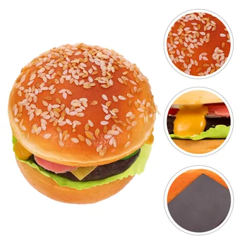 Burgerfake Mākslīgā Modelis Modeļi Prop Aksesuārus Maize Rotaļu Virtuves Simulācijas Pu Spēlēt Fotogrāfija Burgers Rotaļlietas Displejs Mākslīgās Fidget
