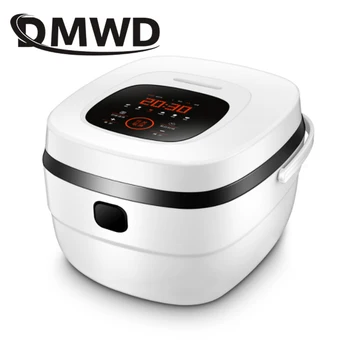 DMWD 5L Daudzfunkciju Rīsi Plīts Laiks Rezervēšanas Sautējums Zupas Vārīšanas Mašīna Kūka Leben Jogurts Maker Automātiski Pārtikas Steamer ES