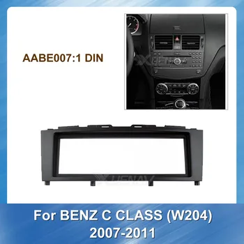 Fascijas Kadru Auto Radio Mercedes BENZ C CLASS W204 2007-2011Panel Paneļa Stereo ABS plastmasas Apdare Bezel Uzstādīšana
