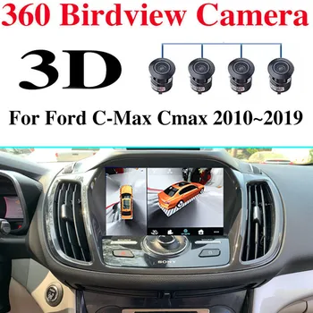 Ford C-Max Cmax 2010~2019 Auto Multimediju GPS Papildierīci Radio Navigācijas NAVI Spēlētājs CarPlay 360 BirdView 3D