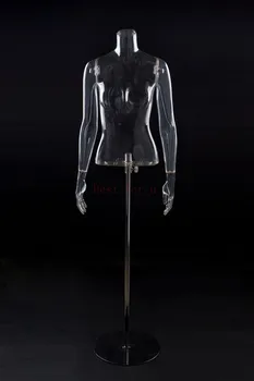 Jauns Dizains, Skaidrs, Caurspīdīgs Modelis Pusi Ķermeņa Manekena Sieviešu Karstā Pārdošanas Augstā Līmenī