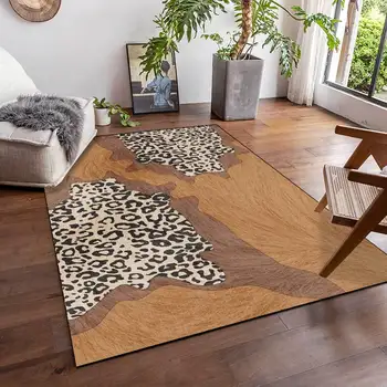 Karikatūra Bērnu Tiger ādas 3D Drukāšanas Paklājus Dzīvojamā Istaba, Guļamistabas Zona, Pārklāju Mīkstu Flaneļa Bērnu Istabas Spēlēt Rāpot Mat Pielāgota