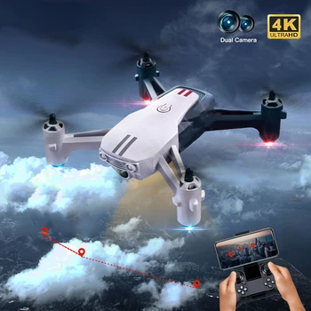 Karstā Pārdošanas Mini Dūkoņa 4k Profesional Dron Ar 1080P HD Kameras RC Drones Saliekams Quadcopter Lidmašīnas Tālvadības Rotaļlietas