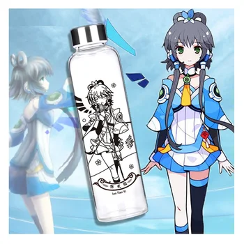Luo Tianyi Anime Stikla Kausa Jaukā Meitene Karikatūra Attēls Nerūsējošā Tērauda Ūdens Pudeli Anime Ap