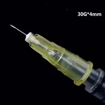 mazās adatu 13mm 4mm 25mm vienreizējās lietošanas 30G medicīnas mikro-plastmasas iesmidzināšana kosmētikas sterilu adatu surgical instruments