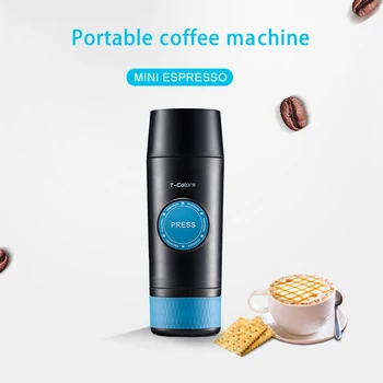 Mini Espresso portatīvo kafijas automāts, elektriskā USB karstā un aukstā ekstrakts kafijas pulvera kapsulu 18BAR