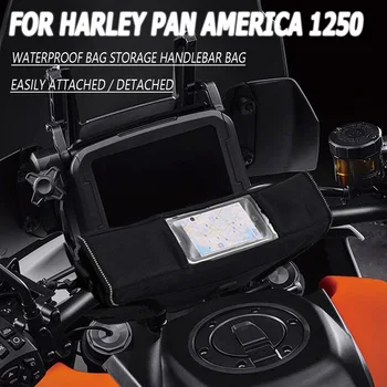 Motociklu Aksesuāri, Ūdensizturīgs Maiss Uzglabāšana Stūres Soma Ceļot Harley PAN AMERIKĀ 1250