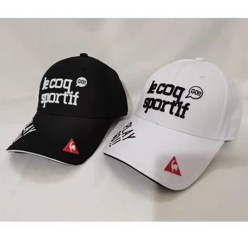 New augstas kvalitātes unisex Sporta Golfa cepure, melna un balta Beisbola cepure ar Izšuvumiem Sporta Golfa Klp Nekādas atzīmes