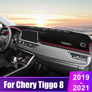 Par Chery Tiggo 8 Pro 2019 2020 2021 2022 Tiggo8 2018 Auto Paneļa Vāciņu Mat Saules Ēnā Protector Anti-Slip Pad Piederumi