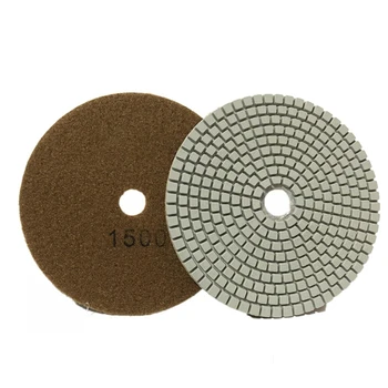 Pulēšanas Spilventiņu 5inch 30-3000# 16 mm Caurumu Pārejas Rīks Betona Grīdu Restaurācija Elastīgu Slīpēšanas Diski