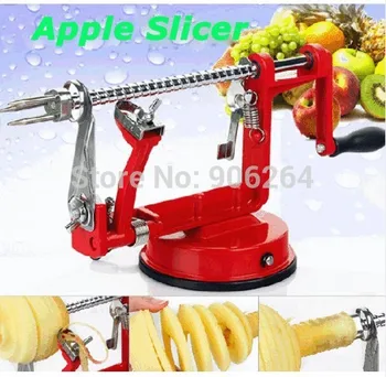 Reklāma un Bezmaksas Piegāde 3 in 1 Apple Pīlings Corer Mašīna Augļu Griezējs Nazis Virtuves Rīku Dāvana no Mātes un Tēva