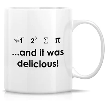 Smieklīgi Krūze - Es Ēdu Dažas Pīrāgs Un Tas Bija Ļoti Garšīgi! Matemātika Geek 11 Oz Keramikas Kafijas Krūzes - Smieklīgi, Sarkasms, Motivācijas, Iedvesmas