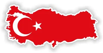 Turcija karti, karogs, uzlīme, ko izmanto bufera skeitborda ķivere uzlīme, sienas uzlīme SUV windows 4x4 uzlīme