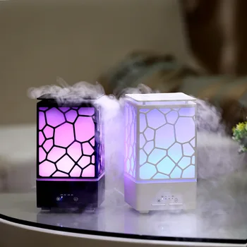 USB Ultraskaņas Gaisa gaisa mitrinātāju, Ūdens Kubs, Aromterapijas Nano Izsmidzināt Aromātu, Ēterisko Eļļu Difuzoru Auto Mājās Vēsu Miglu Maker LED Gaismas