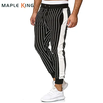Vīriešu Apģērbu Pantalones Hombre Melns Svītrains Dziesmu Bikses 2023 Harajuku Mens Casual Hip Hop Jogger Treniņbikses Japāņu Streetwear