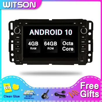 WITSON Android 10.0 Auto Audio Par GMC YUKON/PRIEKŠPILSĒTU/TAHOE/ACADIA Video Auto Radio 4+64GB