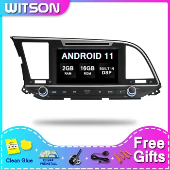 WITSON DSP 2GB 16 2Din Android 11 Automašīnas Multimediju Atskaņotāju HYUNDAI ELANTRA 2016 Radio Audio GPS Glon
