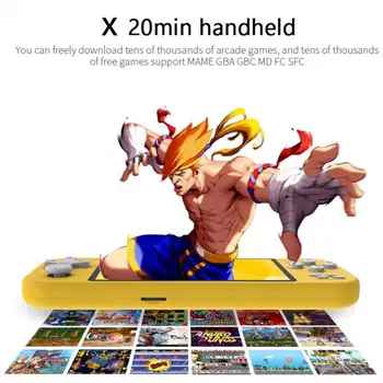X20 Mini Rokas Video Spēļu Konsoles 4.3 Collu Portatīvo Dual Kursorsviru 8GB Ielādētas 1000 Bezmaksas Spēles Spēļu Uzņēmējas