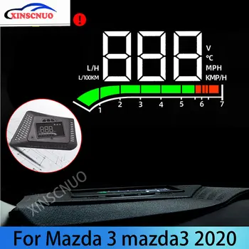 XINSCNUO Auto HUD Head Up Displejs Priekš Mazda 3 Mazda3 Axela 2014-2018 2019 2020 OBD Spidometrs Projektoru Gaisā datoru