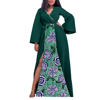 Āfrikas Kleita Sievietēm, Plus Lieluma Vaska Drukāts Apģērbu Ankara Maxi Dashiki Abaya Kāzu